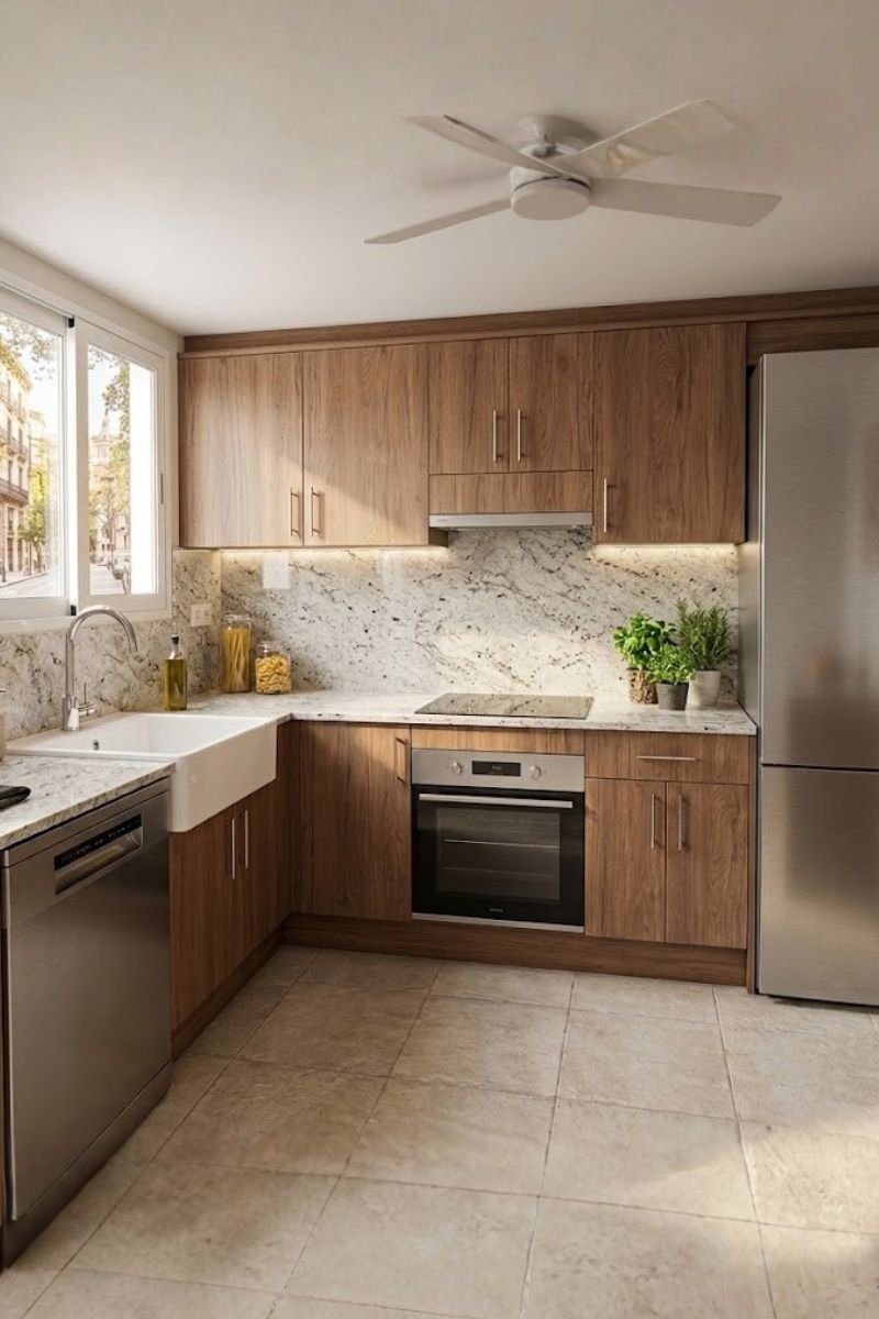 Cocina del ático dúplex